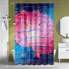 Evolution Artificial Intelligence Shower Curtain 48  X 72  (small)  by Pakrebo