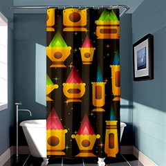 Pattern Non Seamless Objects Pots Shower Curtain 36  X 72  (stall)  by Pakrebo