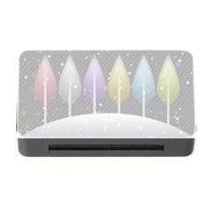 Winter Season Simple Pastels Grey Memory Card Reader With Cf by Pakrebo