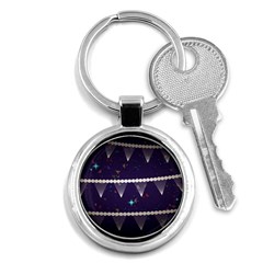 Background Buntings Stylized Key Chain (Round)