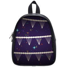 Background Buntings Stylized School Bag (Small)