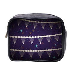 Background Buntings Stylized Mini Toiletries Bag (Two Sides)