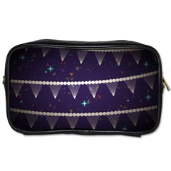 Background Buntings Stylized Toiletries Bag (Two Sides)