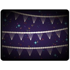 Background Buntings Stylized Fleece Blanket (large) 