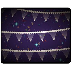 Background Buntings Stylized Fleece Blanket (Medium) 