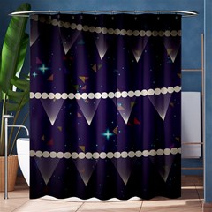 Background Buntings Stylized Shower Curtain 60  x 72  (Medium) 