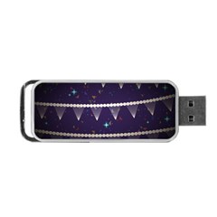 Background Buntings Stylized Portable USB Flash (Two Sides)