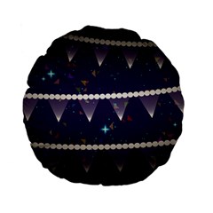 Background Buntings Stylized Standard 15  Premium Flano Round Cushions