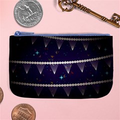 Background Buntings Stylized Large Coin Purse