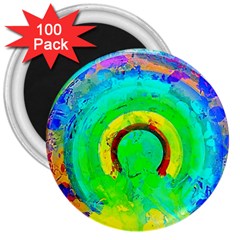 Abstract Color Design Background 3  Magnets (100 Pack) by Pakrebo