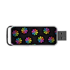 Background Non Seamless Pattern Portable Usb Flash (two Sides) by Pakrebo