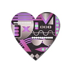 Background Abstract Geometric Heart Magnet by Pakrebo