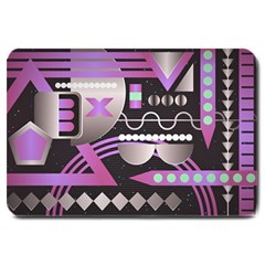 Background Abstract Geometric Large Doormat  by Pakrebo