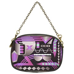 Background Abstract Geometric Chain Purse (one Side) by Pakrebo