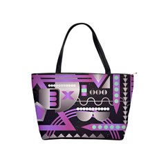 Background Abstract Geometric Classic Shoulder Handbag by Pakrebo