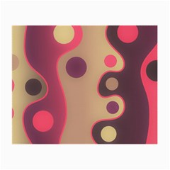 Background Wavy Pinks Bright Small Glasses Cloth by Pakrebo