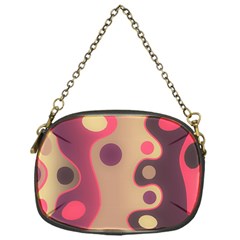 Background Wavy Pinks Bright Chain Purse (one Side) by Pakrebo