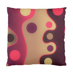 Background Wavy Pinks Bright Standard Cushion Case (one Side) by Pakrebo