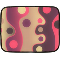 Background Wavy Pinks Bright Fleece Blanket (mini) by Pakrebo