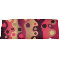 Background Wavy Pinks Bright Body Pillow Case Dakimakura (two Sides) by Pakrebo