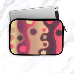 Background Wavy Pinks Bright Apple Ipad Mini Zipper Cases by Pakrebo