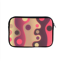 Background Wavy Pinks Bright Apple Macbook Pro 15  Zipper Case by Pakrebo