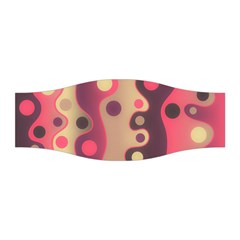 Background Wavy Pinks Bright Stretchable Headband by Pakrebo