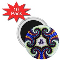 Abstract Texture Fractal Figure 1 75  Magnets (10 Pack)  by Pakrebo