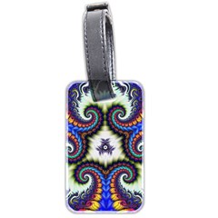 Abstract Texture Fractal Figure Luggage Tag (two Sides) by Pakrebo