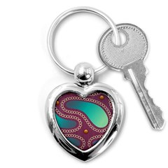 Background Pattern Non Seamless Key Chain (heart) by Pakrebo