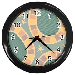 Background Pattern Non Seamless Wall Clock (black) by Pakrebo