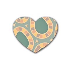 Background Pattern Non Seamless Heart Coaster (4 Pack)  by Pakrebo