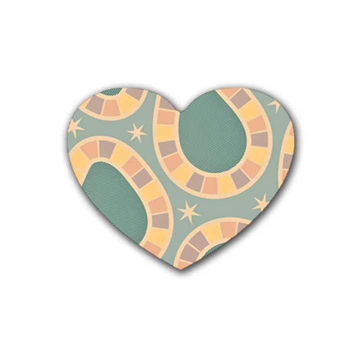 Background Pattern Non Seamless Heart Coaster (4 pack) 