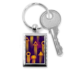 Background Pattern Non Seamless Key Chain (rectangle) by Pakrebo