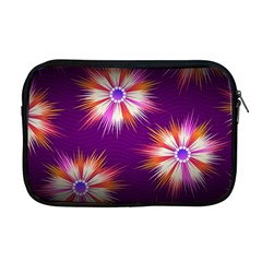 Floral Non Seamless Pattern Purple Apple Macbook Pro 17  Zipper Case