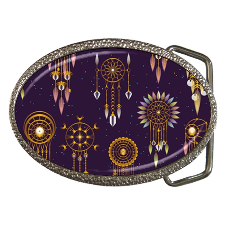 Background Non Seamless Pattern Belt Buckles