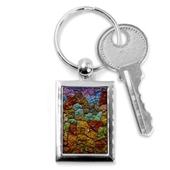 Texture Stone Structure Pattern Key Chain (rectangle) by Pakrebo