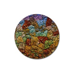 Texture Stone Structure Pattern Magnet 3  (round) by Pakrebo