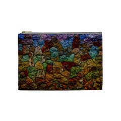 Texture Stone Structure Pattern Cosmetic Bag (medium) by Pakrebo