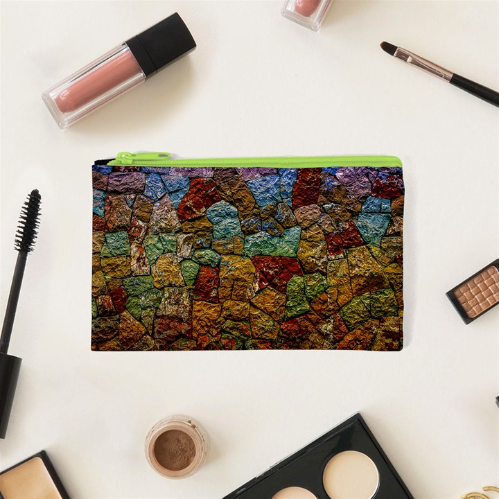 Texture Stone Structure Pattern Cosmetic Bag (XS)