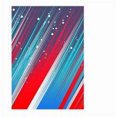 Abstract Red White Blue Feathery Large Garden Flag (two Sides)