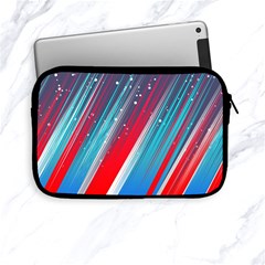 Abstract Red White Blue Feathery Apple Ipad Mini Zipper Cases by Pakrebo