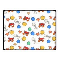 Crabs Pattern Fleece Blanket (small)