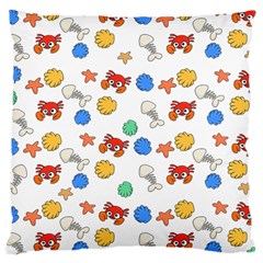 Crabs Pattern Large Cushion Case (one Side)