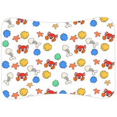 Crabs Pattern Velour Seat Head Rest Cushion