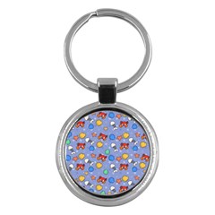 Crabs Pattern Key Chain (round) by Valentinaart