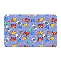 Crabs Pattern Magnet (rectangular) by Valentinaart