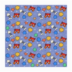 Crabs Pattern Medium Glasses Cloth by Valentinaart