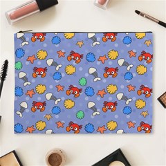 Crabs Pattern Cosmetic Bag (xl) by Valentinaart