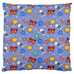 Crabs Pattern Large Cushion Case (two Sides)